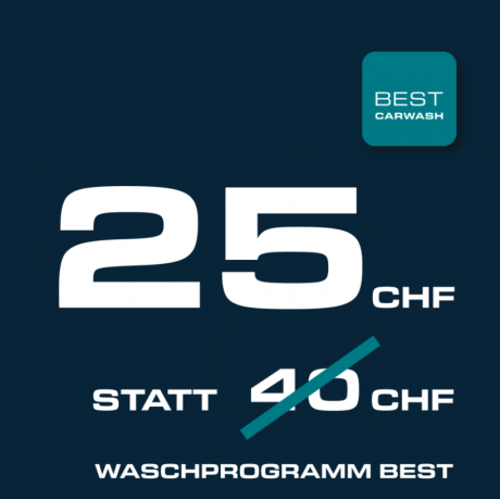 BEST Carwash Zürich feiert das 25 Jahre Jubiläum